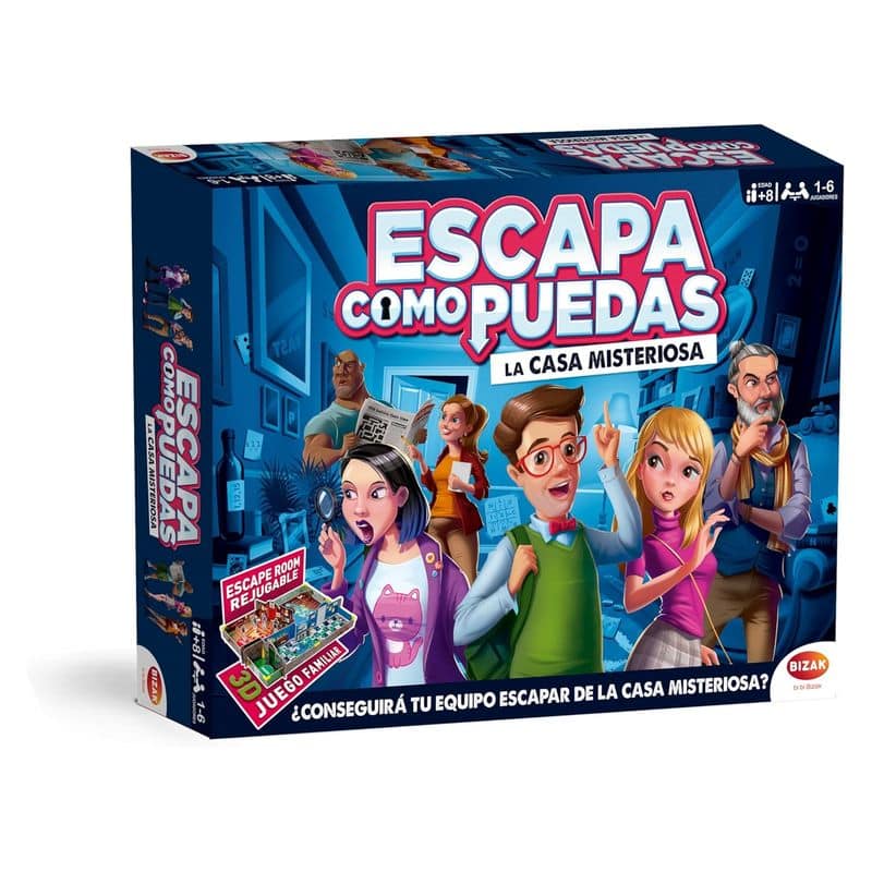 Juego de mesa escapa como puedas un escape room familiar Bizak 64361145