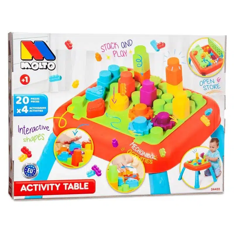 Mesa con Centro de Actividades con 20 Piezas Multicolor Molto 24455 - Imagen 2